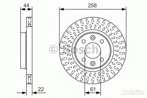 Тормозной диск 0986479A86 bosch