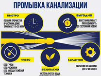 Промывки и чистка канализации, устранение засоров