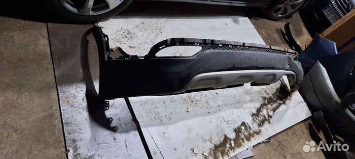 Юбка бампера зад. Hyundai Santa Fe/2013