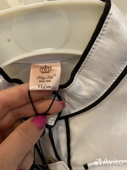 Блузка белая нарядная, р.122