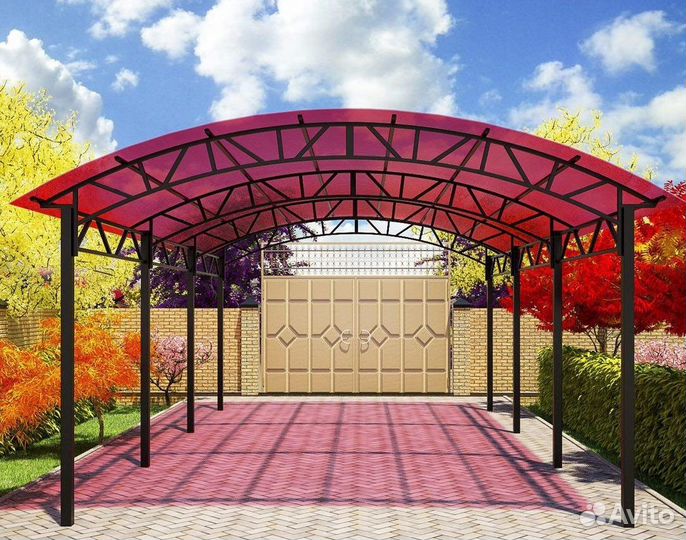 Навес для авто 4х4.5