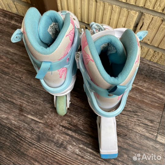 Ролики детские раздвижные 32-35р-р