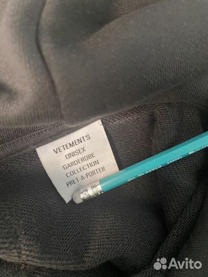 Hoodie vetements hardcore patch multicolor