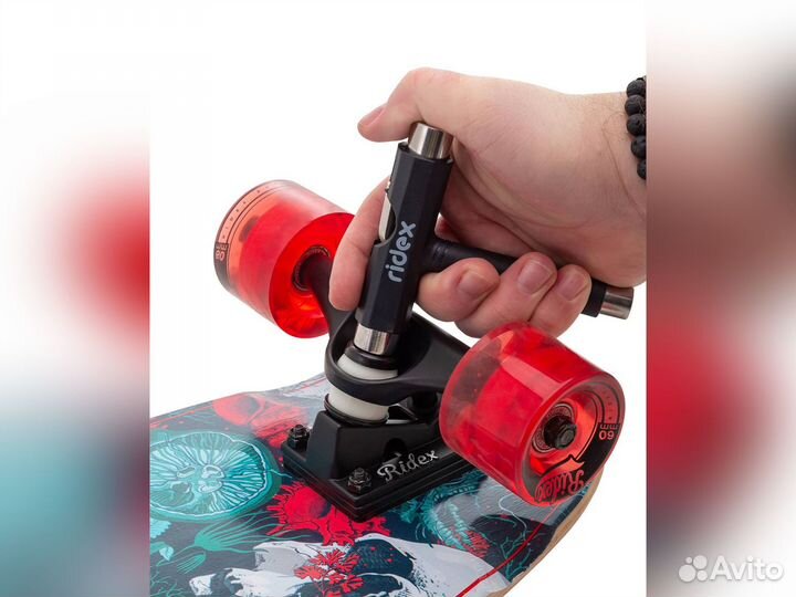 Ключ для скейтборда Ridex, Т-образный, черный