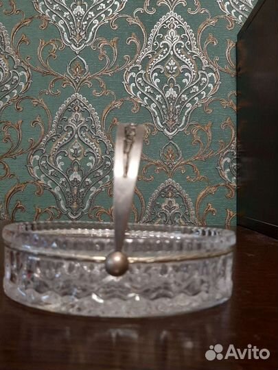 Вазочка конфетница СССР и рюмочки