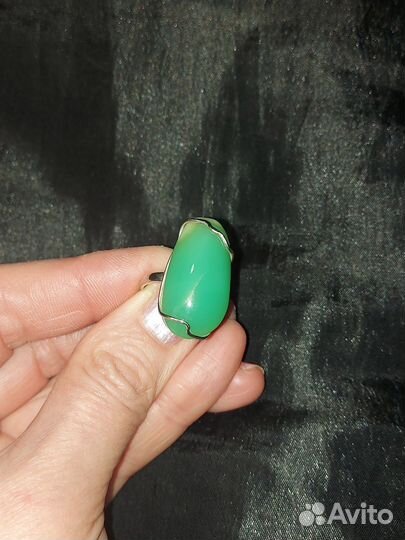 Кольца серьги аквамарин берилл хризопраз серебро