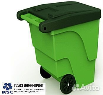 Контейнер-бак для вывоза мусора пластик