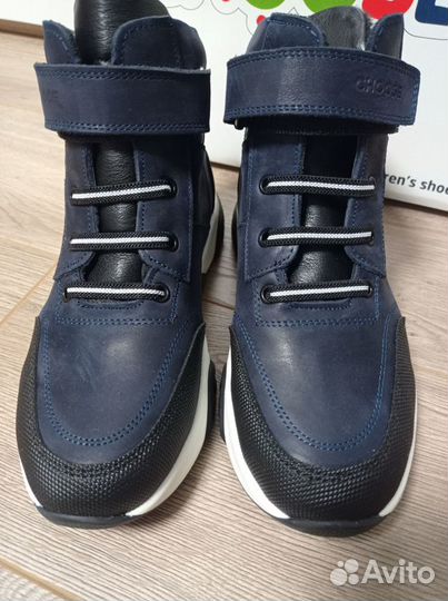 Новые деми ботинки Choose нат кожа/байка р33