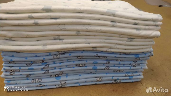 Пеленка текстильная 90 х 120 см, Фланель Детская