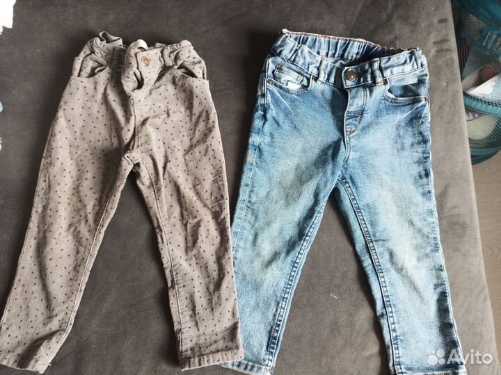 Джинсы 2 шт на девочку