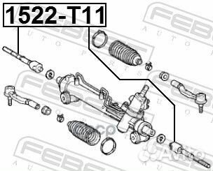 Тяга рулевая (chery tiggo T11 2006) febest