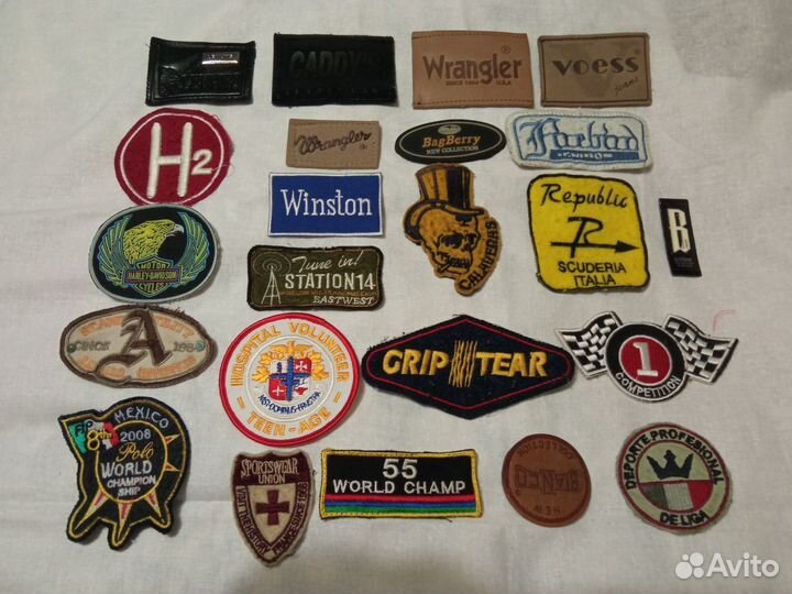 Нашивки и кнопки на одежду