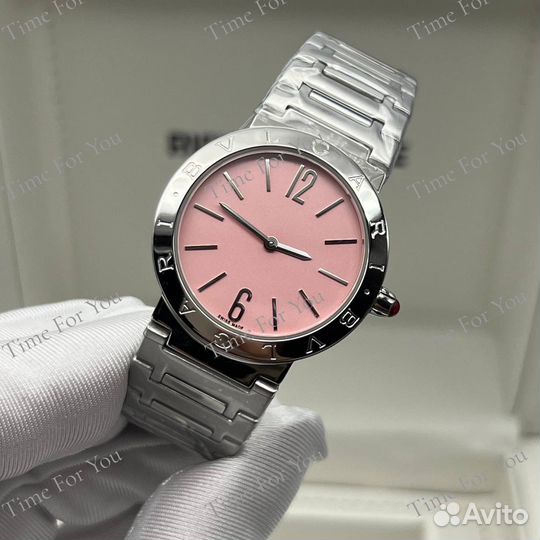 Женские часы Bvlgari розовые