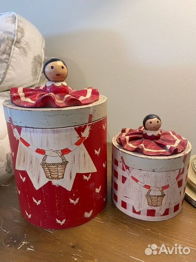 Country Corner набор из 2 круглых коробок