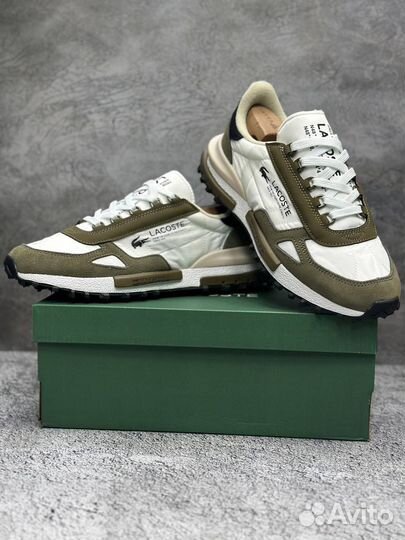 Кроссовки Lacoste Elite Active White and Khaki