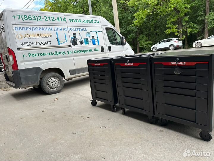 Тележка инструментал 7 полок с набором OPT-717M