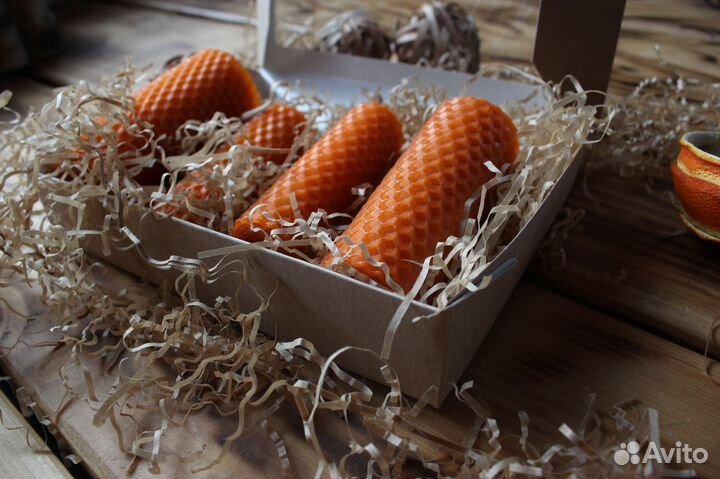 Свечи / Подарочные наборы / Свечи из вощины