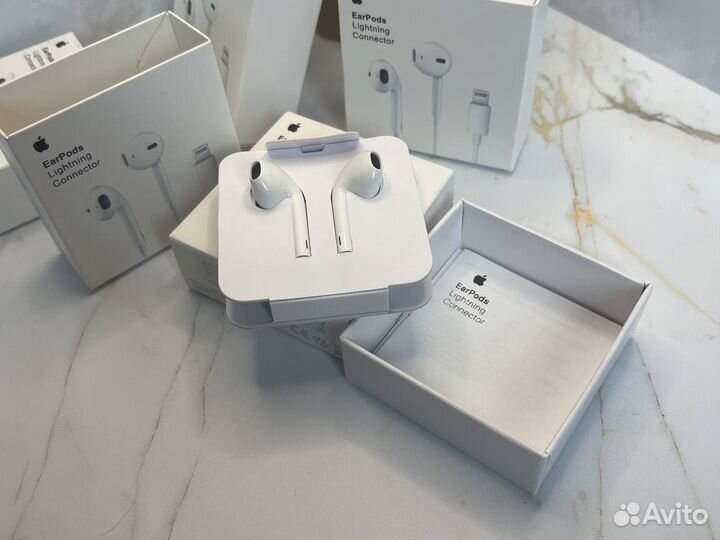 Копия наушников apple earpods lightning