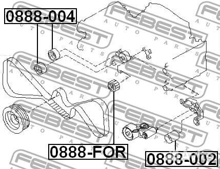 Ролик обводной ремня грм