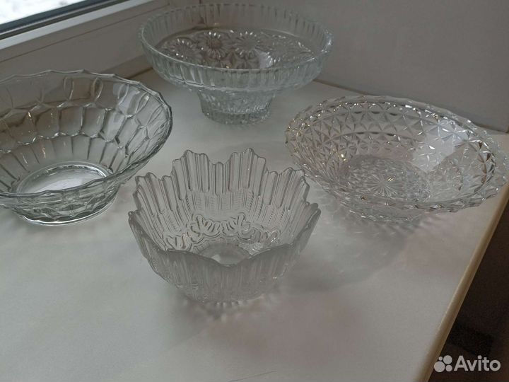 Хрусталь СССР, салатники