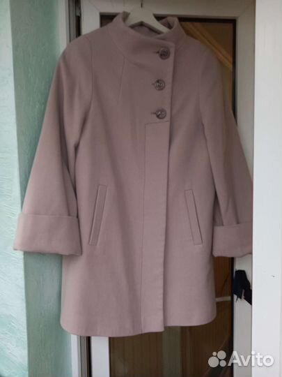 Пальто цвет пудра