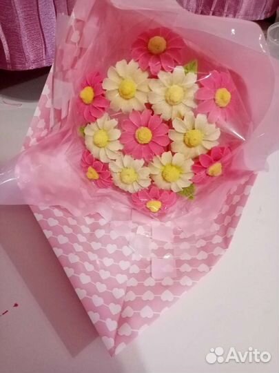 Шоколадные букеты(розы,ромашки,пионы,тюльпаны)