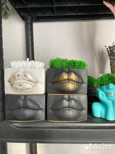 Ваза кашпо органайзер «губы Джоли»