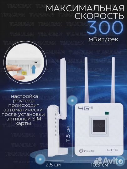 Роутер WiFi 4G LTE CPE 903 Под всех операторов