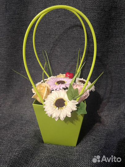 Букет из мыльных цветов