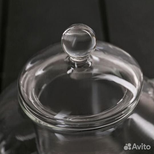 Чайник заварочный со стеклянным ситом, 1 л