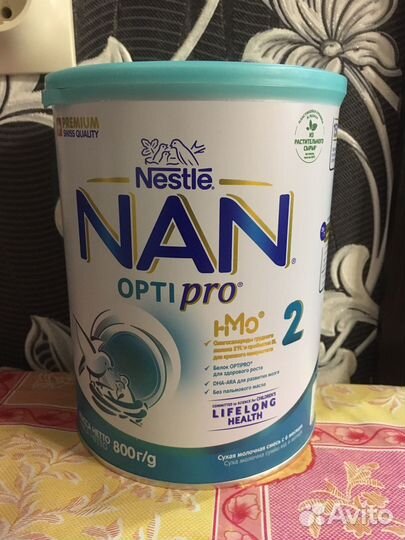 Детская смесь для питания nan 2 opti pro