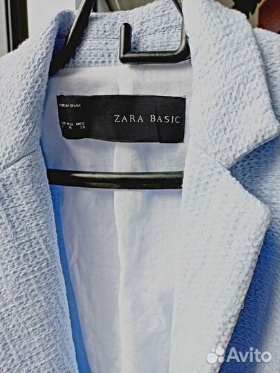 Пиджак жакет женский zara basic 46р