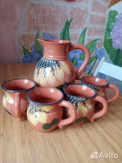 Сервиз глиняный