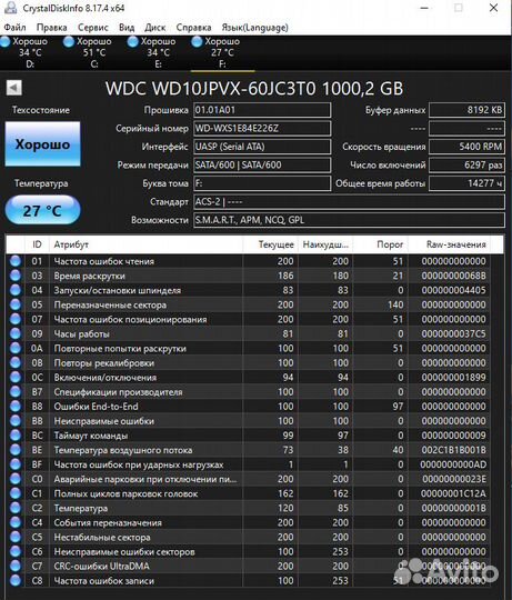 Жесткий диск WD 1Tb 2.5 (HDD 1Tb)