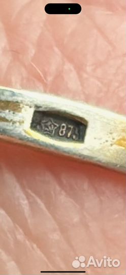 Серебряное кольцо 875 александрит