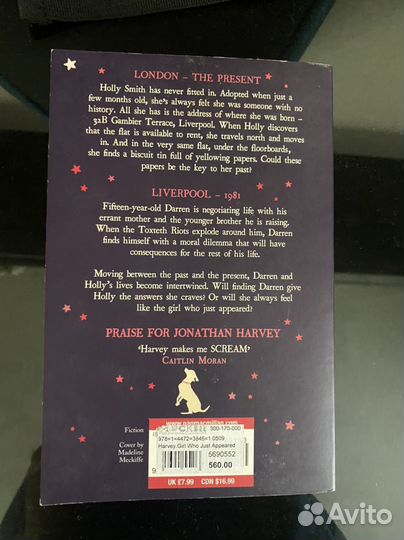 Jonathan Harvey The girl who just appeared книга