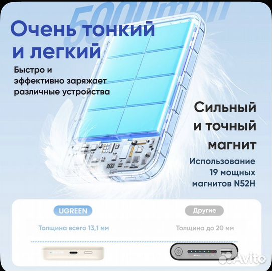 Павербанк Urgeen pb560/Powerbank MagSafe