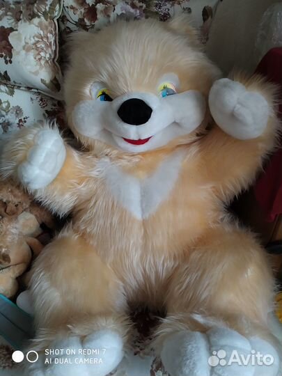 Большая мягкая игрушка медведь