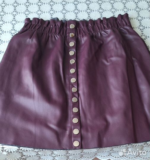 Кожаная юбка
