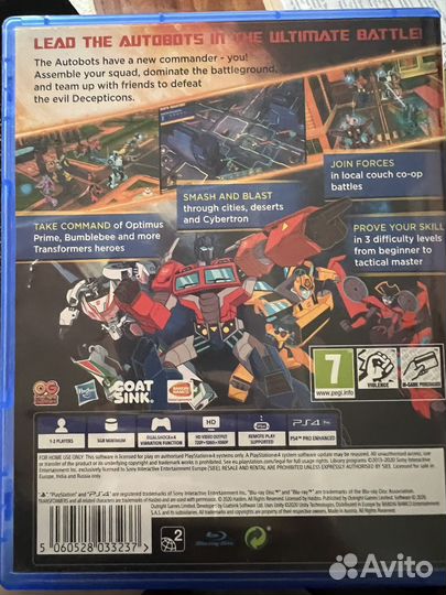Игра PS4 Transformers: Battlegrounds