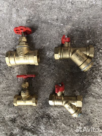 Вентиля для воды и краны конусные газовые