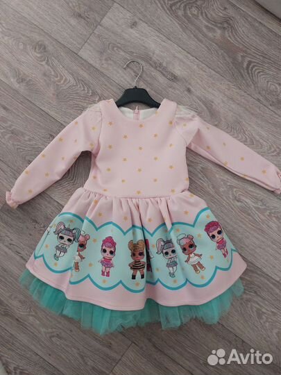 Платье для девочки 92-98 LOL нарядное