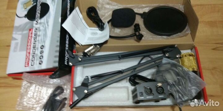 Микрофон bm 800 поп фильтр, пантограф