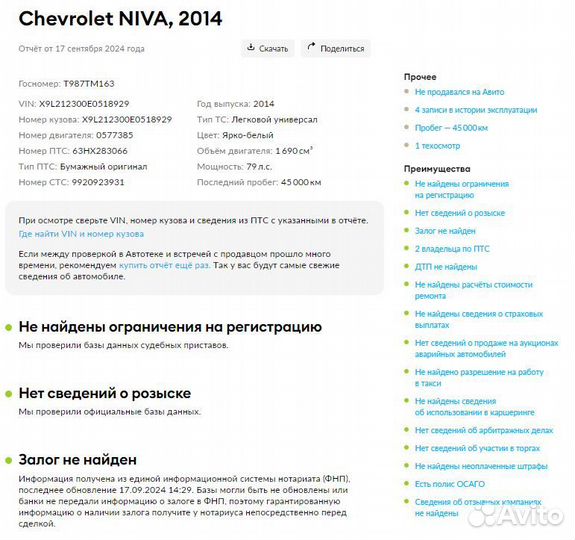 Chevrolet Niva 1.7 МТ, 2014, 88 000 км