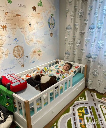 Детская кровать Basic бук