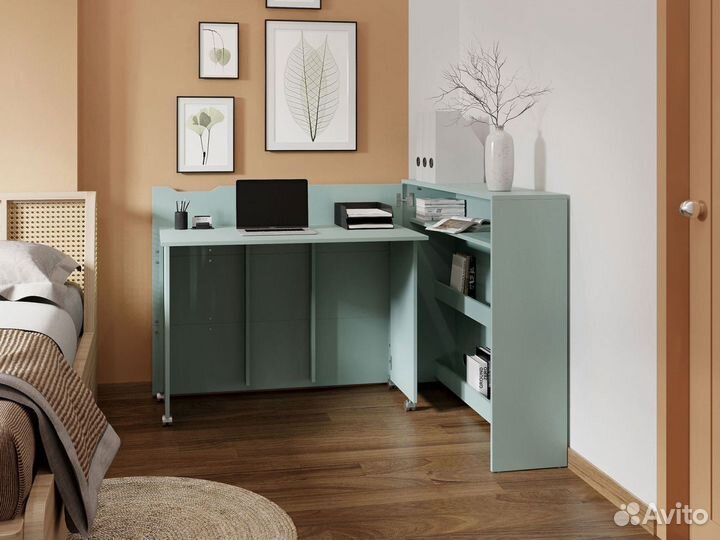 Письменный стол Льюис Сумеречный голубой