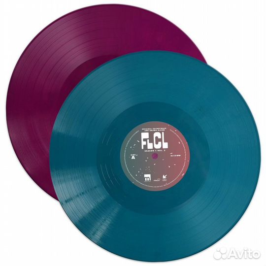 Furi Kuri сезон 1 vol.2 винил цветной аниме flcl