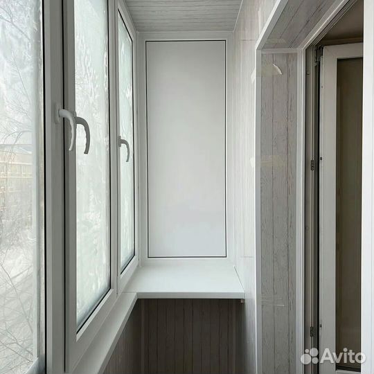 Отделка и остекление балконов в рассрочку