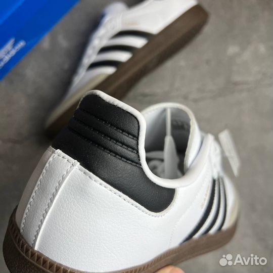 Кроссовки Adidas Samba White Black Gum (36-45)