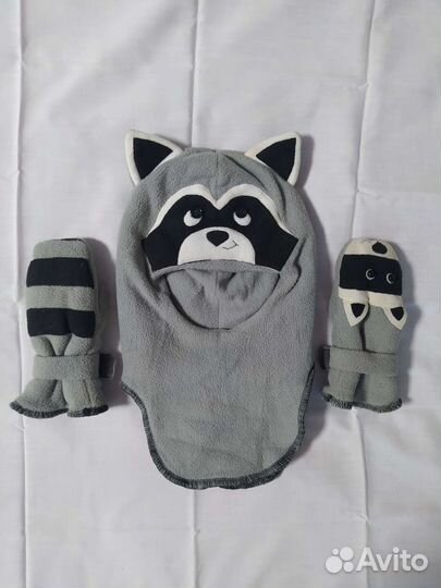 Набор шапка и варежки детские